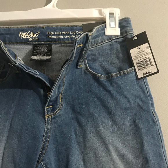 Mossimo high rise wide leg crop jeans - Picture 3 of 6